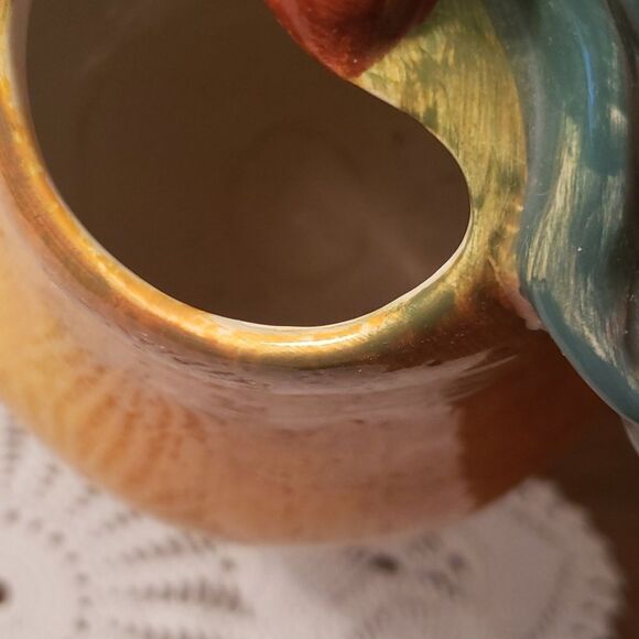 Lovely Vintage 1 Qt Sakura Sonoma Pear Shaped Ceramic Pitcher - Hand Painted - Picture 6 of 12